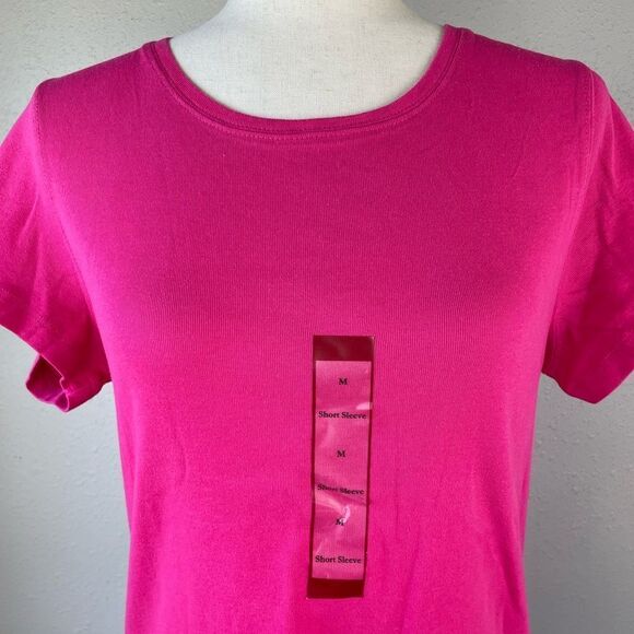 NWT NorthCrest Pink T-Shirt Size M - Picture 2 of 7